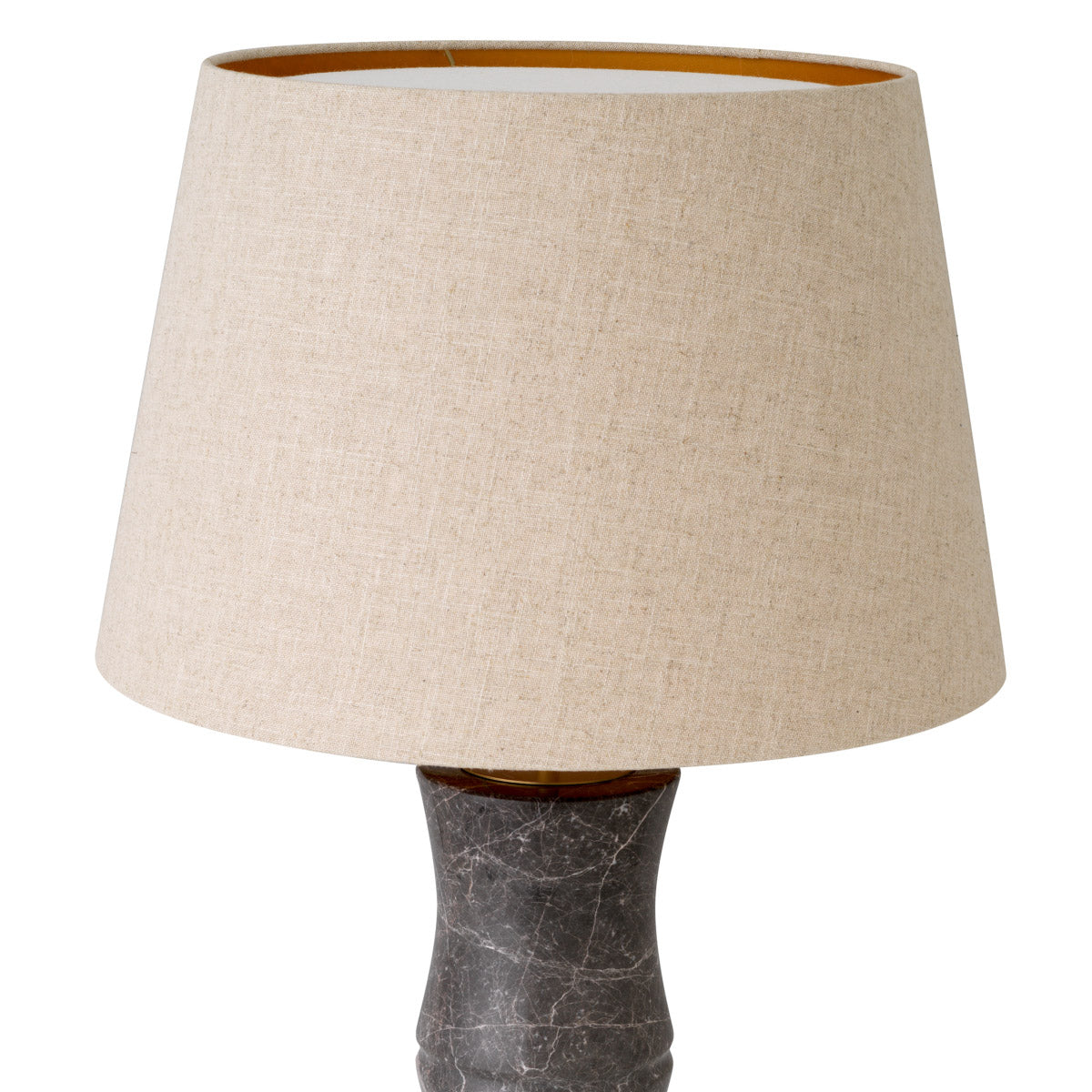 Eichholtz Table Lamp Bonny base in the shape of a bamboo stem. It is topped with a conical drum