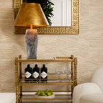 Eichholtz Table Lamp Camelia rich metal shade in vintage brass finish. This iconic Eichholtz piece elicits a sophisticated ambiance,