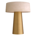 Eichholtz Table Lamp Cinco a single piece of alabaster, the lamp's shade offers artful variations in color, opacity and