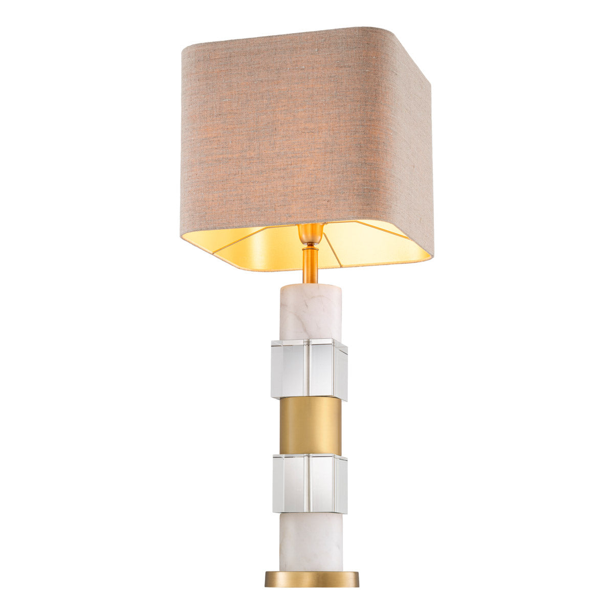 Eichholtz Table Lamp Cullingham modern and minimalist settings. It is supplied with a linen mix shade. Table Lamp Cullingham