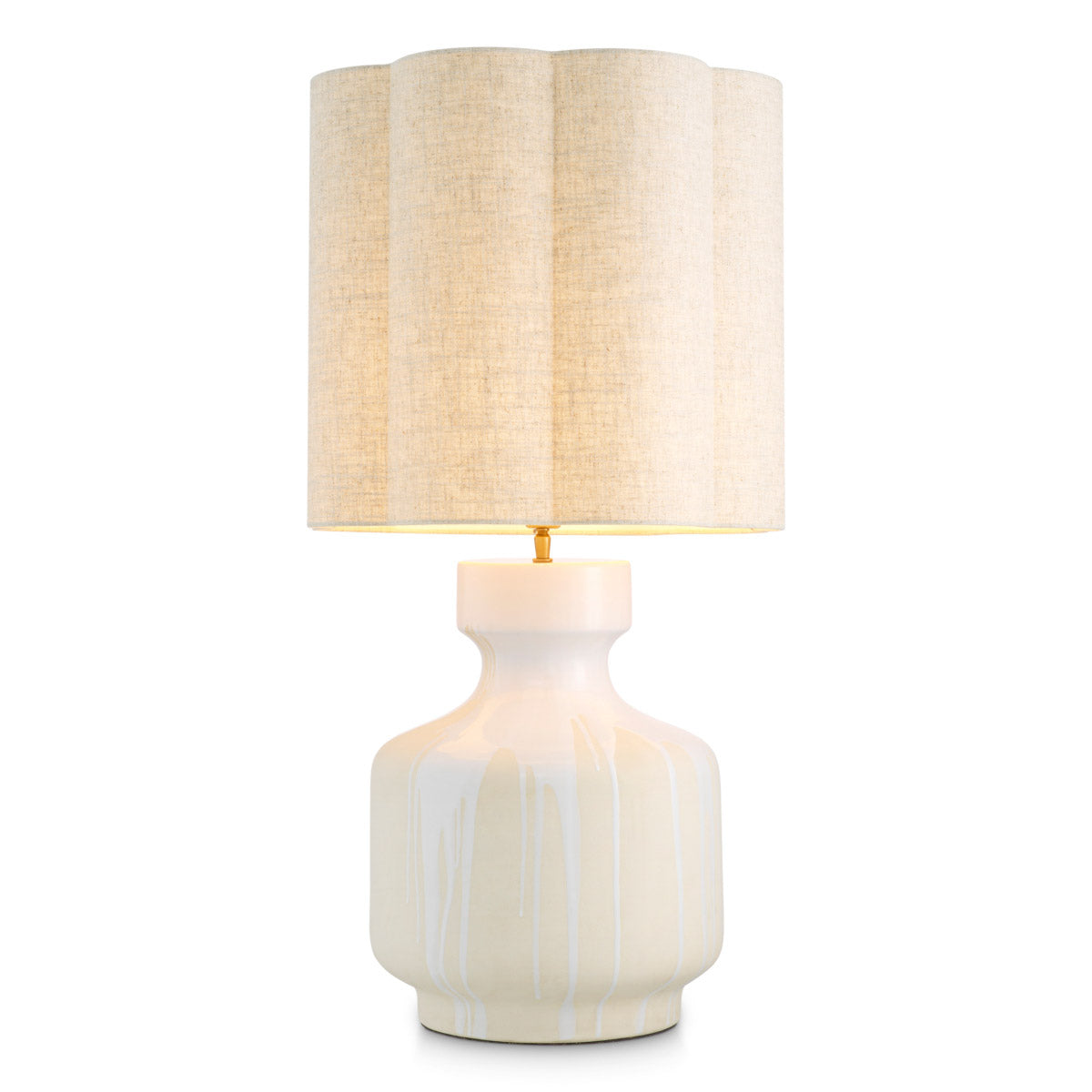 Eichholtz Table Lamp Lorena Discover the allure of the Lorena Table Lamp, a ceramic marvel with a captivating white