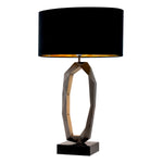 Eichholtz Table Lamp Santos gunmetal and antique brass finish perfectly blend together creating a modern and sophisticated look. The