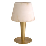 Eichholtz Table Lamp Scarlette a captivating warmth, while the alabaster shade provides a velvety texture for an ethereal and