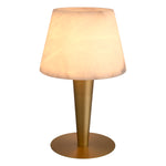 Eichholtz Table Lamp Scarlette serene aura. Each piece of alabaster is unique and creates an exquisite one-of-a-kind masterpiece. The