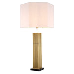 Eichholtz Table Lamp Viggo With no less than 96 solid square antique brass finish tubes mounted on a marble
