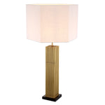 Eichholtz Table Lamp Viggo complete with a hexagon white fabric shade which complements the shape of the base perfectly.