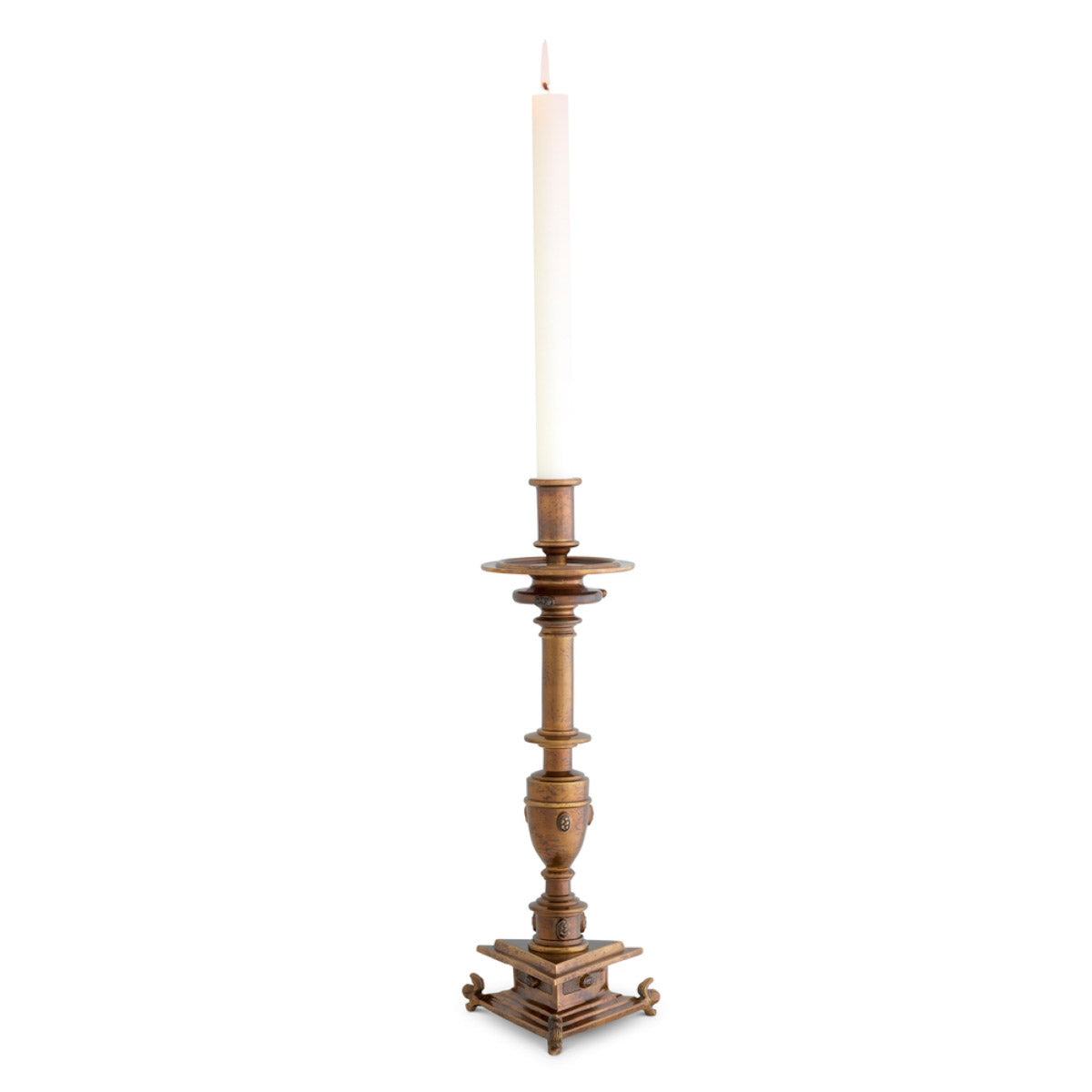 Candle holder Philip Antique gold finish Accessories TM0337 2