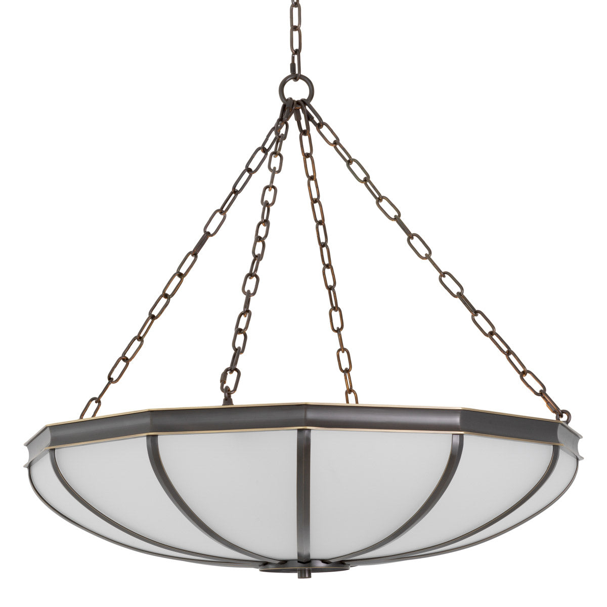 Chandelier Jenkins L Bronze finish | white glass Lighting TM0355UL 4