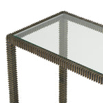 Console Table Bethesda Bronze highlight finish | clear glass | smoke glass Tables TM0356 6
