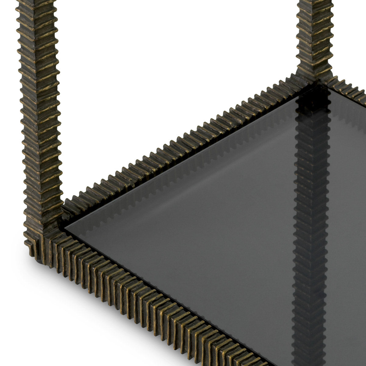 Console Table Bethesda Bronze highlight finish | clear glass | smoke glass Tables TM0356 7