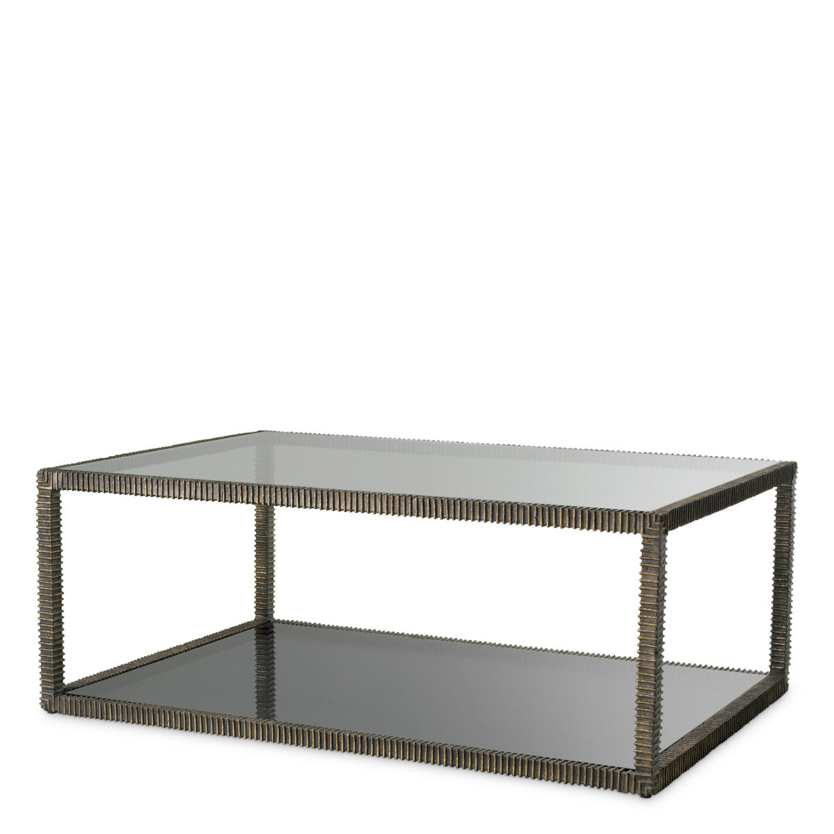 Coffee Table Bethesda Bronze highlight finish | clear glass | smoke glass Tables TM0357 2