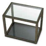 Side Table Bethesda Bronze highlight finish | clear glass | smoke glass Tables TM0358 4