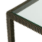 Side Table Bethesda Bronze highlight finish | clear glass | smoke glass Tables TM0358 6