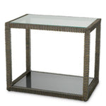 Side Table Bethesda Bronze highlight finish | clear glass | smoke glass Tables TM0358 8