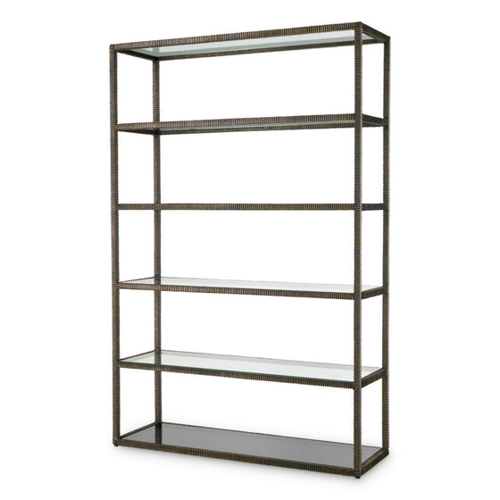 Cabinet Bethesda Bronze highlight finish | clear glass | smoke glass Cabinets TM0359 2