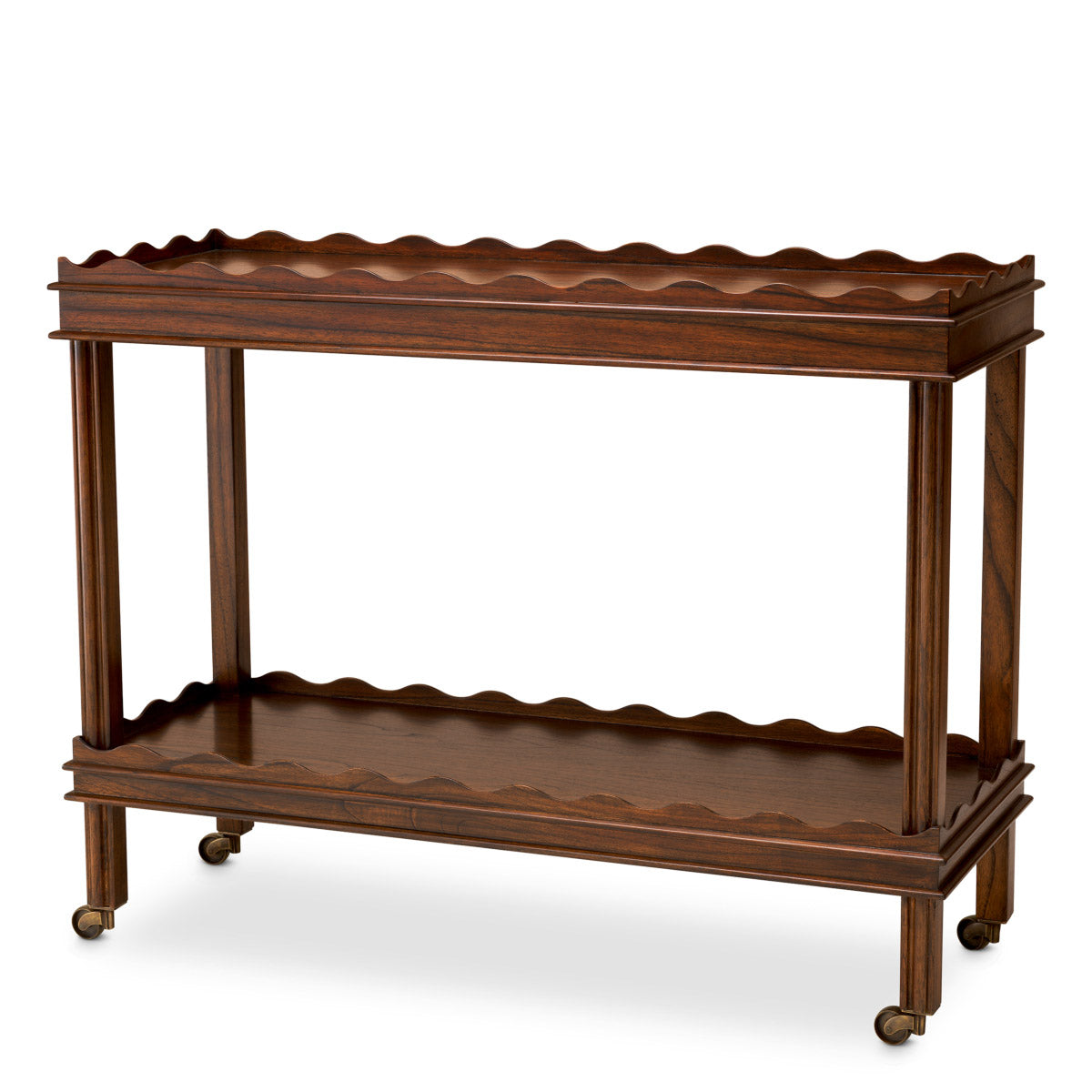 Trolley Harrold Classic brown finish Tables TM0386 2