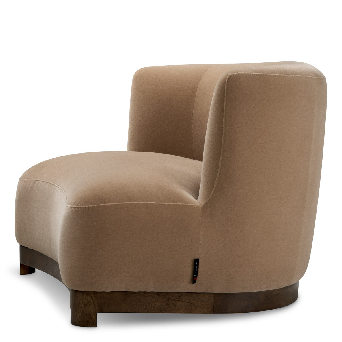 Chair Stelvio Morris merino camel | walnut finish base 100% merino wool Chairs & Sofas TMA0402 4