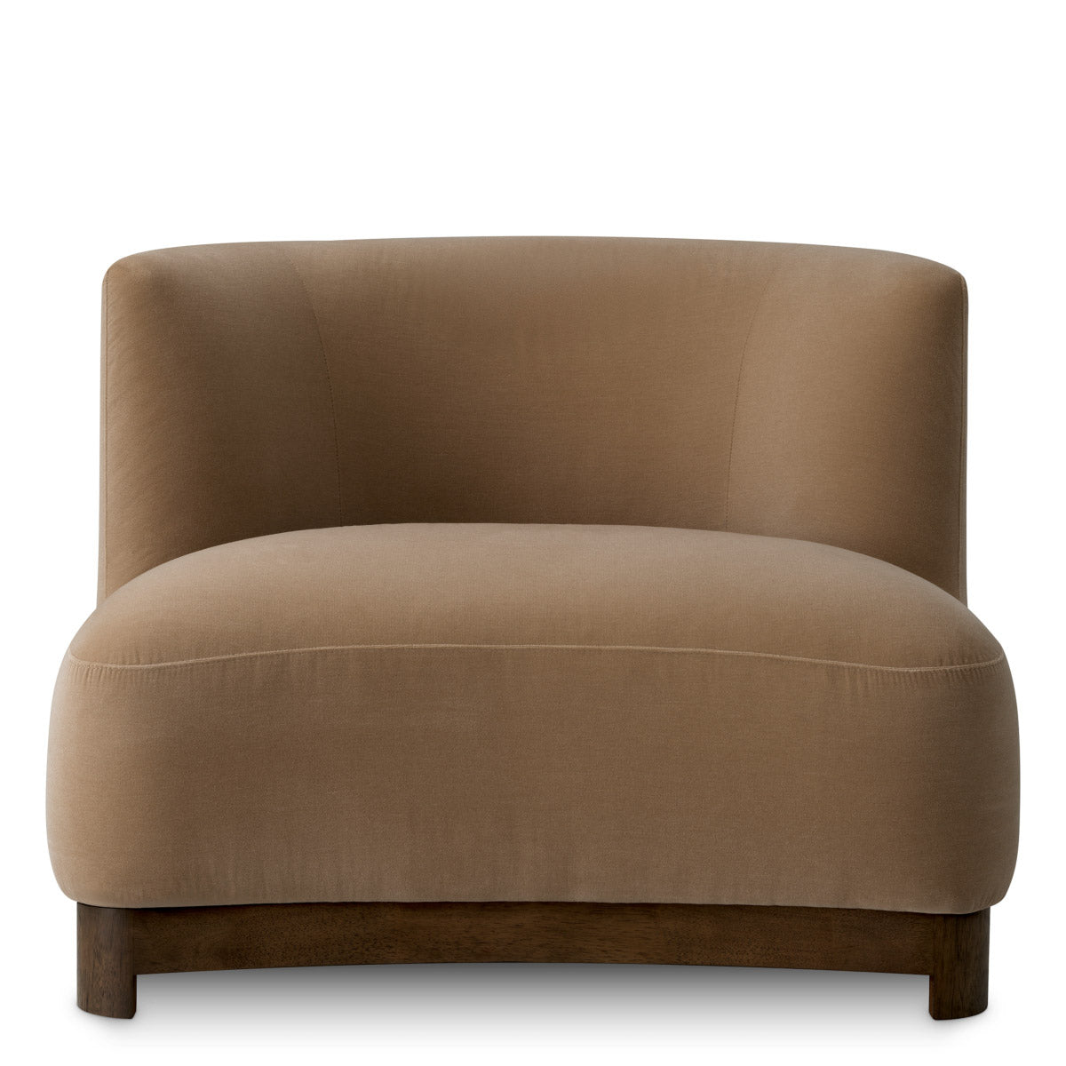 Chair Stelvio Morris merino camel | walnut finish base 100% merino wool Chairs & Sofas TMA0402 5