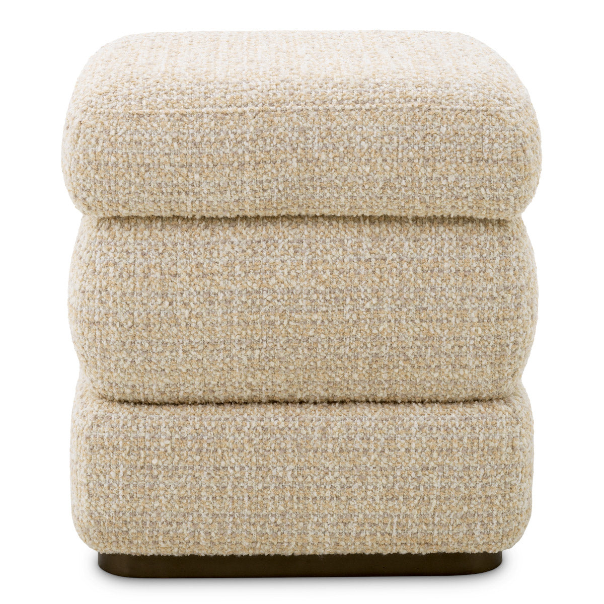 Stool Fifth Winslow chenille beige | bronze finish base 94% polyester | 6% acrylic Chairs & Sofas TMA0410 4