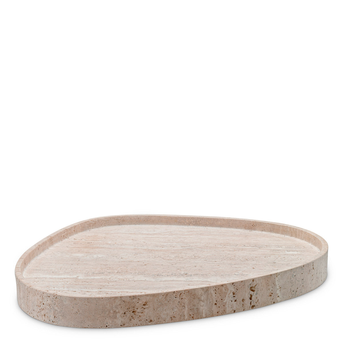 Eichholtz Tray Arman Introducing the Tray Arman, a beautifully crafted piece made from luxurious travertine. Its organic shape