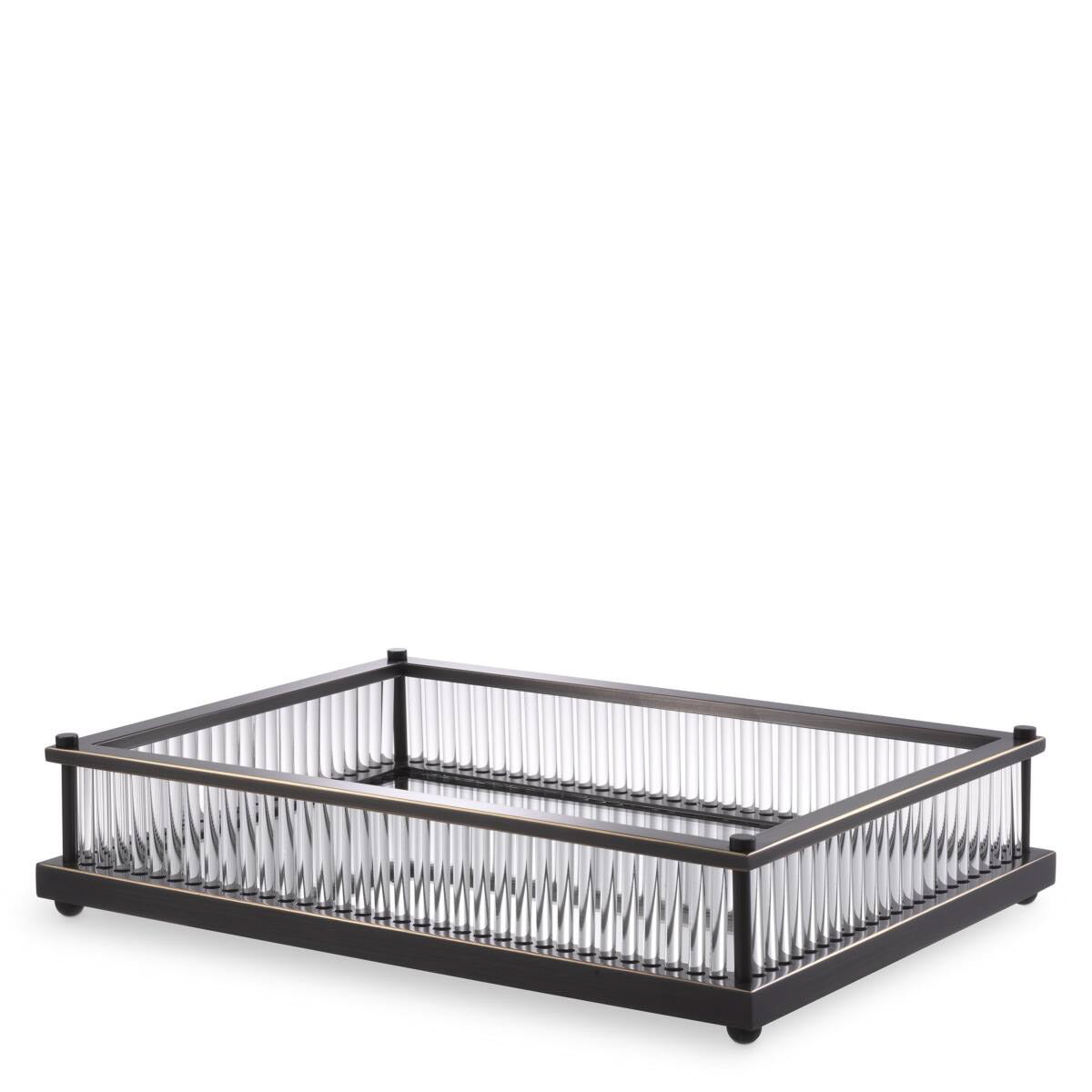 Eichholtz Tray Cora rectangular Glam up your living space with the decorative Cora Tray. This chic square tray with