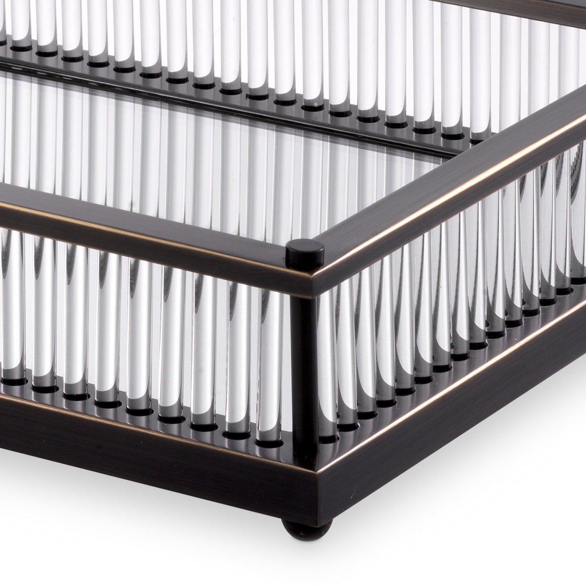 Eichholtz Tray Cora rectangular trinket tray for keys and the like, or as a vanity tray for make-up and