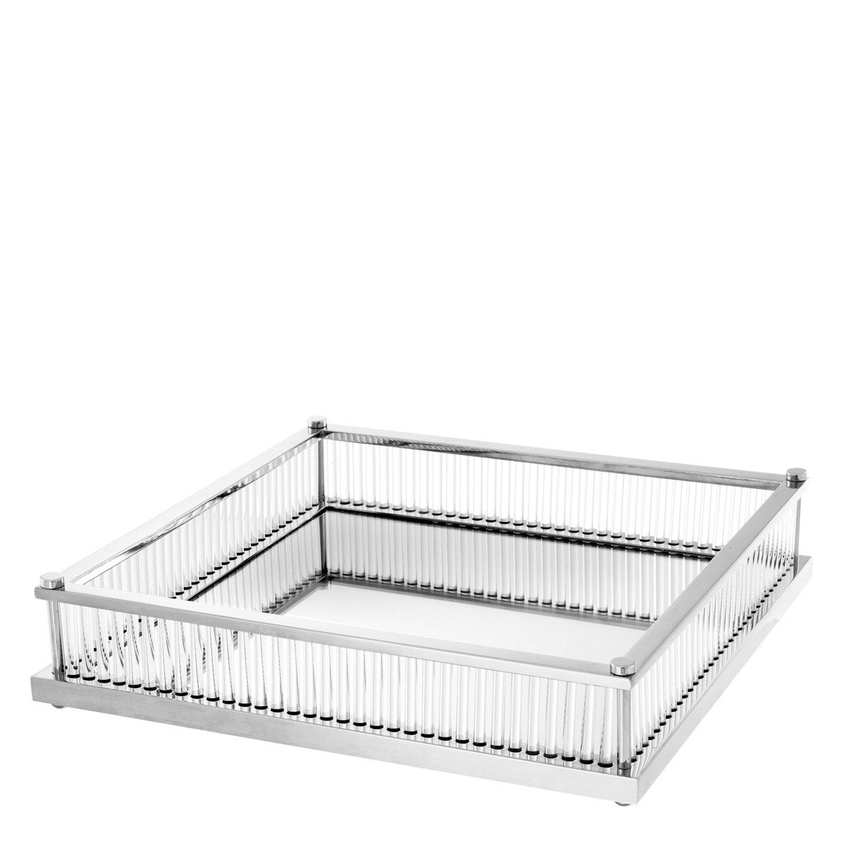 Eichholtz Tray Cora square Glam up your living space with the decorative Cora Tray. This chic square tray with