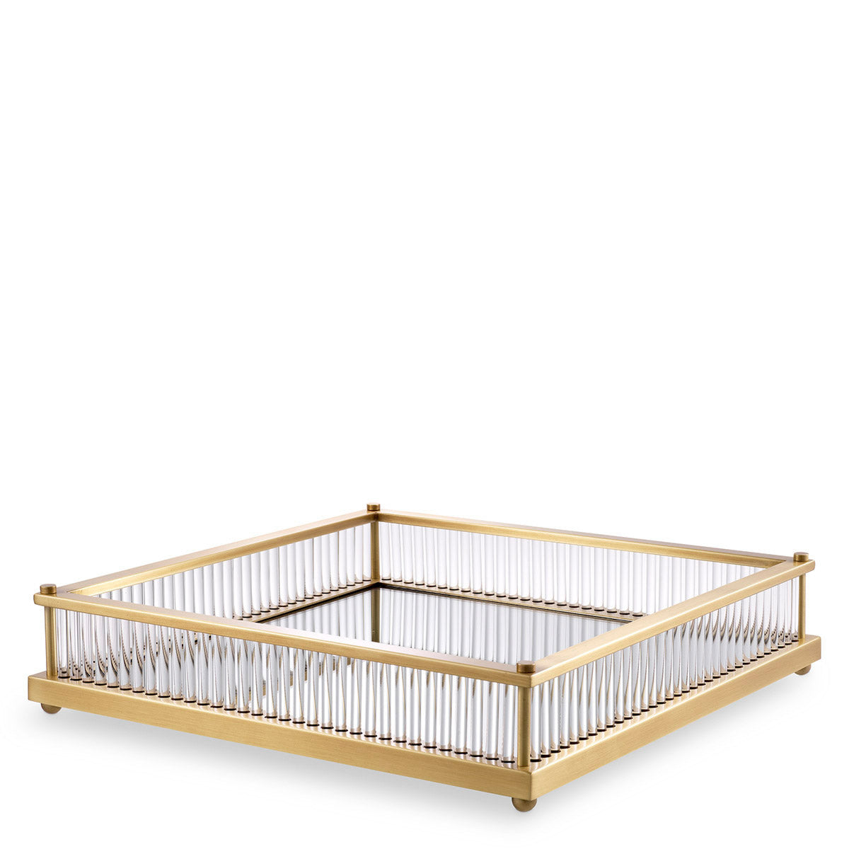 Eichholtz Tray Cora square Glam up your living space with the decorative Cora Tray. This chic square tray with