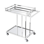 Eichholtz Trolley Beverly Hills wheels and sleek handle. Trolley Beverly Hills Crafted by Eichholtz this trolley pairs refined design