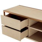 Eichholtz TV Cabinet Wilmot Crafted by Eichholtz this tv cabinet pairs refined design with elevated materials for a statement