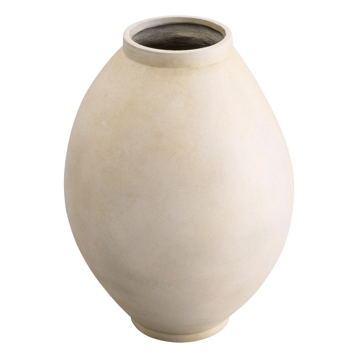 Eichholtz Vase Moon Jar to tradition, it's crafted by seamlessly joining two hemispherical halves. The subtle peach glaze, a