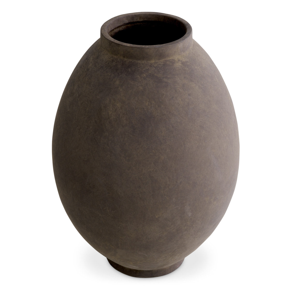 Eichholtz Vase Moon Jar porcelain from The Met x Eichholtz collection.This piece echoes tradition with its taupe finish and