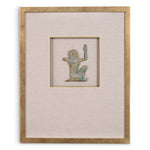 Eichholtz Wall Art Inlay Hermopolis set of 4 artworks are inspired by ancient Egypt, possibly hailing from Middle Egypt, Hermopolis (Ashm...