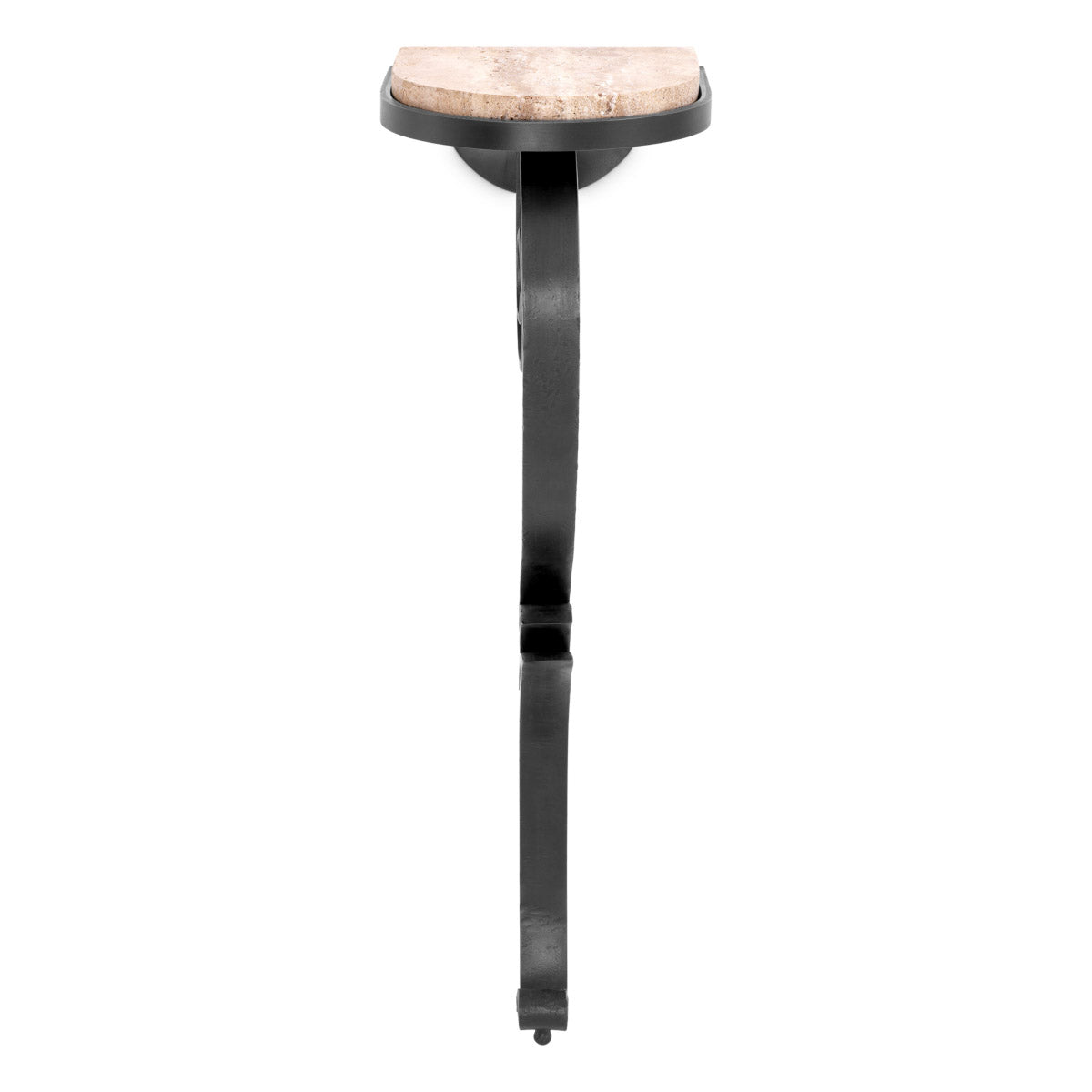 Eichholtz Wall Console Ophira unique allure of a travertine top, each piece has its own distinct charm and will