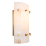 Eichholtz Wall Lamp Blason Single plates of translucent alabaster spread an ambient light on surrounding surfaces. Wall Lamp Blason Single