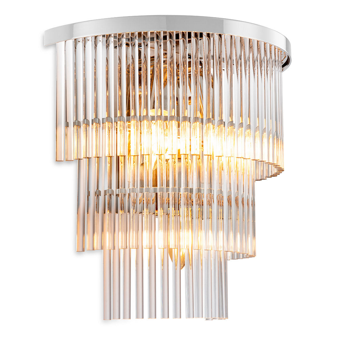 Eichholtz Wall Lamp East Channel glamorous Art Deco style into your home with the East Wall Lamp. This stunning