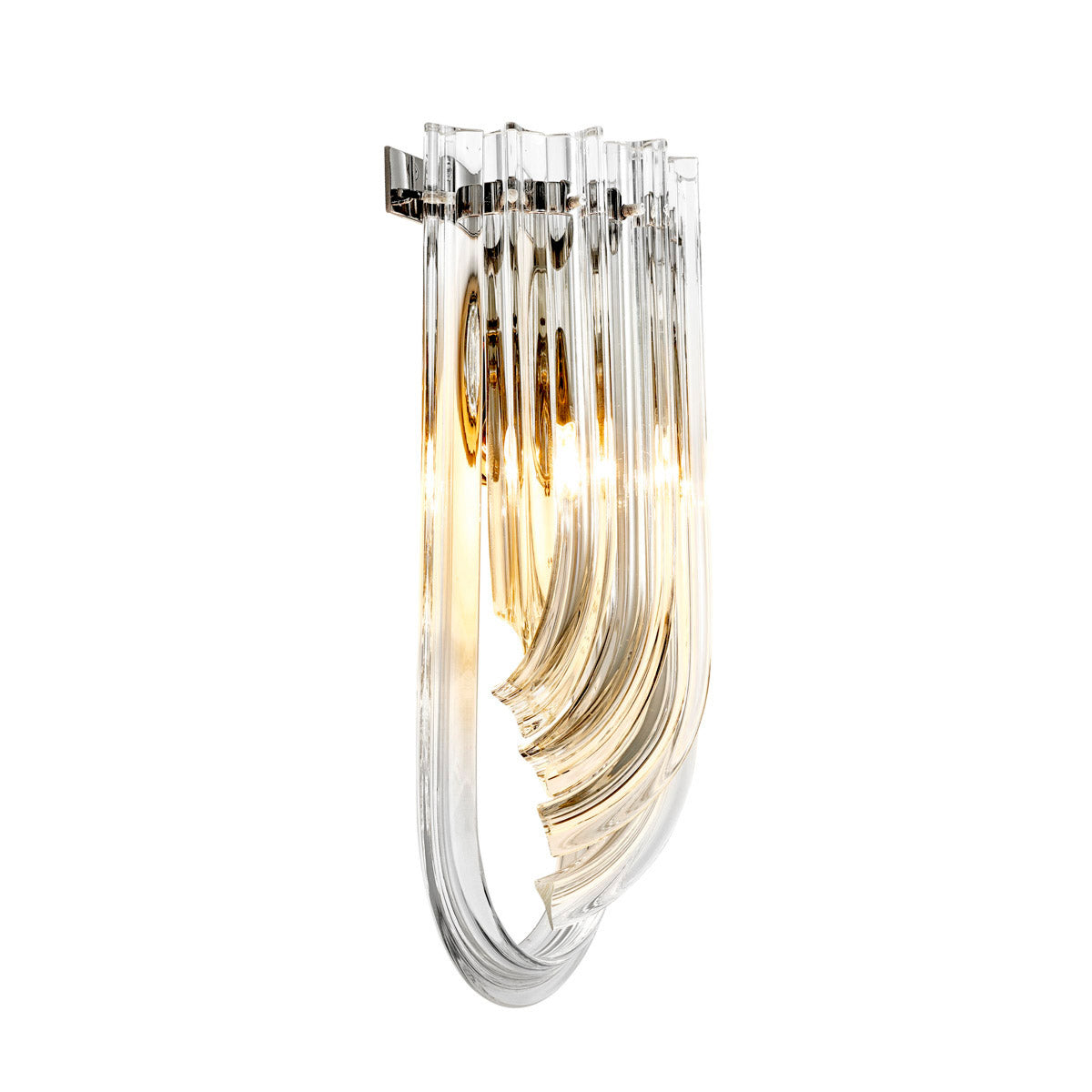 Eichholtz Wall Lamp Greco Inject Art Deco glamour into your interior with the nickel finished Greco Wall Lamp. This