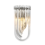 Eichholtz Wall Lamp Greco high-class luxury sconce with a twist features a series of long sculptural clear glass drops
