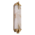 Eichholtz Wall Lamp Harman brass fixture with a shade of translucent alabaster, it creates a pleasant atmosphere. Stunning and