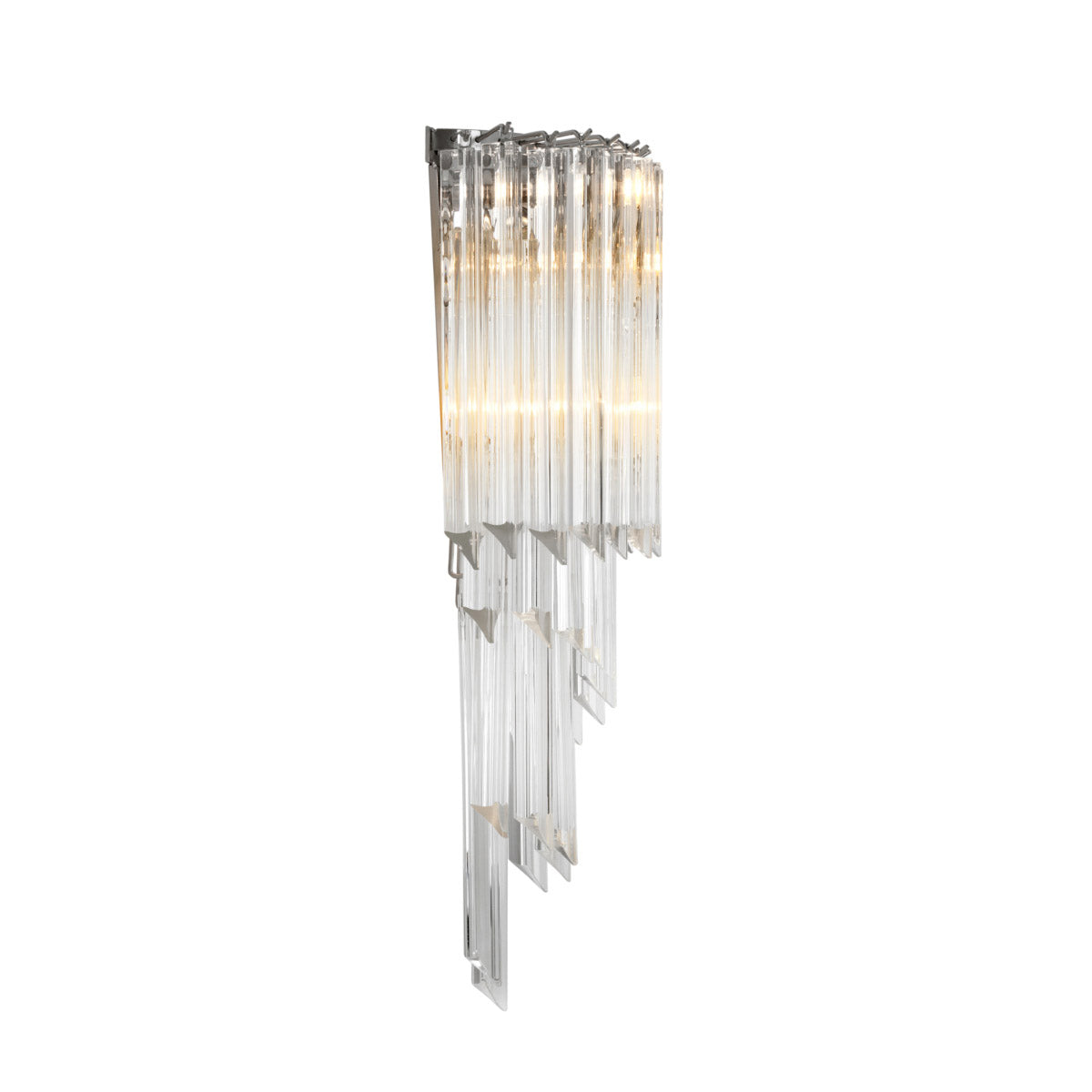 Eichholtz Wall Lamp Marino early 1940s, the nickel finished Marino Wall Lamp radiates extravagance. Its is characterised by a
