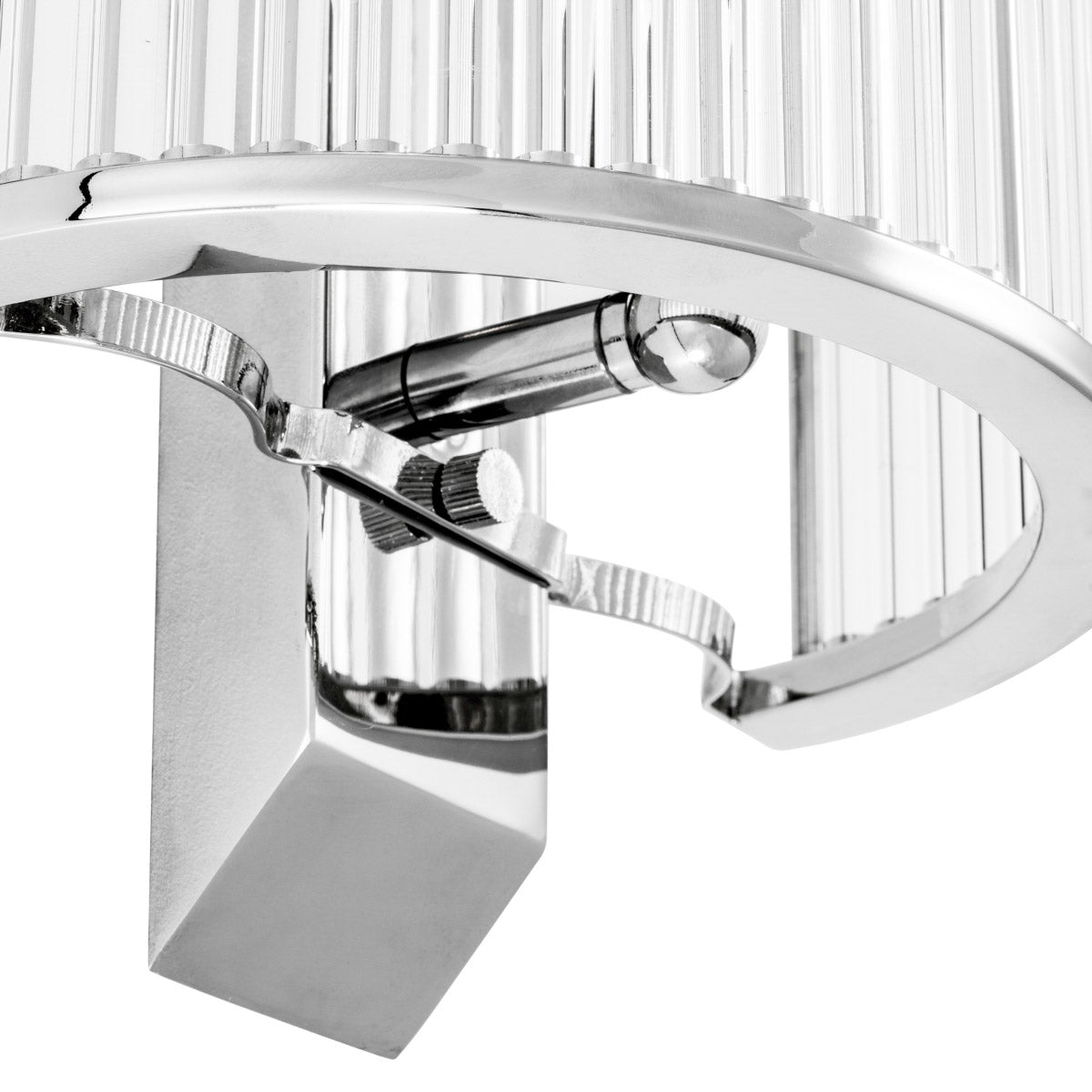 Eichholtz Wall Lamp Oakley a nickel finish and clear glass rods. Wall Lamp Oakley Crafted by Eichholtz this wall