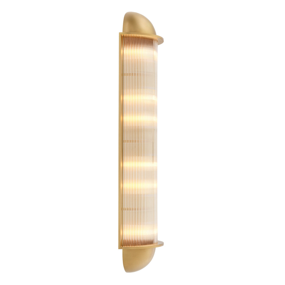 Eichholtz Wall Lamp Paolino modern décors. It is provided with an antique brass finish and thin tubes of clear