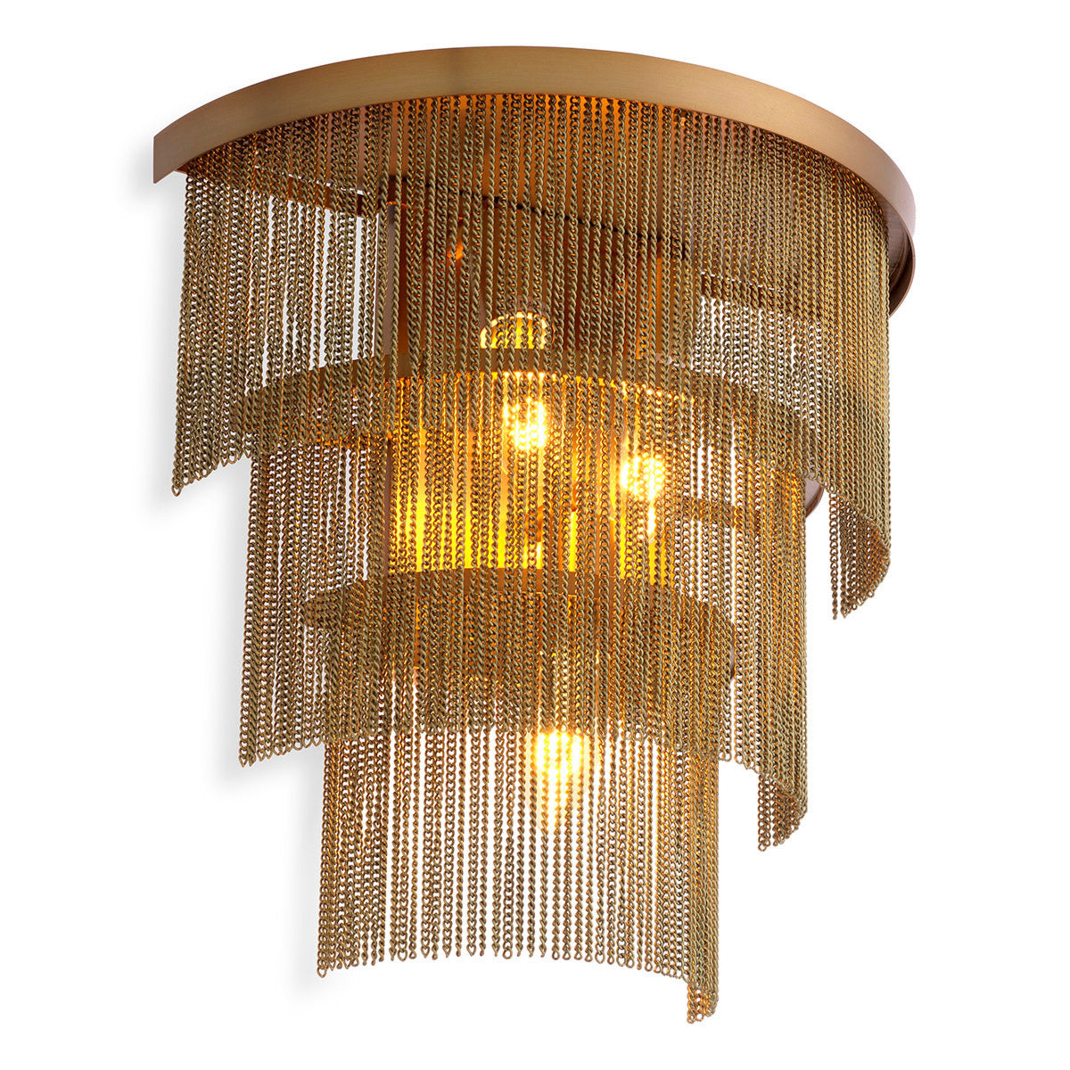 Eichholtz Wall Lamp Tissot Wall Lamp Tissot radiates the glamour and extravagance of The Great Gatsby. Three tiers of