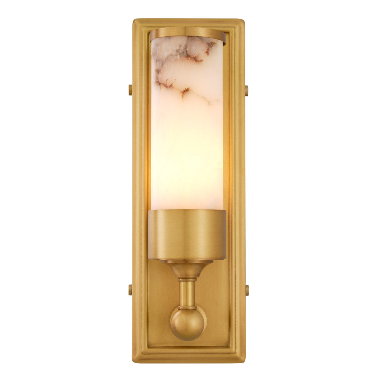 Eichholtz Wall Lamp Valentine with a touch of organic opulence. Its antique brass finish exudes timeless elegance, while the