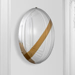 Eichholtz Wall Object Cleveland Add an artistic accent to your home with Wall Object Cleveland. This decorative gold-striped convex