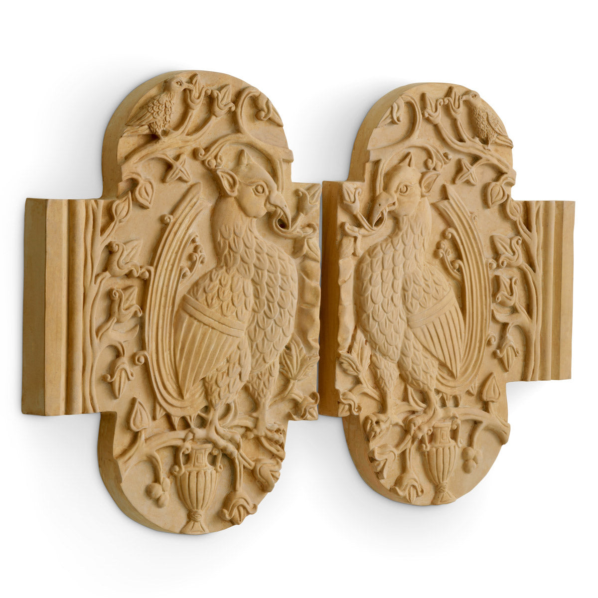 Eichholtz Wall Object Salerno a medieval relief made in the vicinity of Salerno, Italy. Featuring a sandstone finish, our