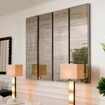 Eichholtz Wall Object Zambra glass. Its mirror glass face and artisan craftsmanship will elevate the atmosphere of sophistication in