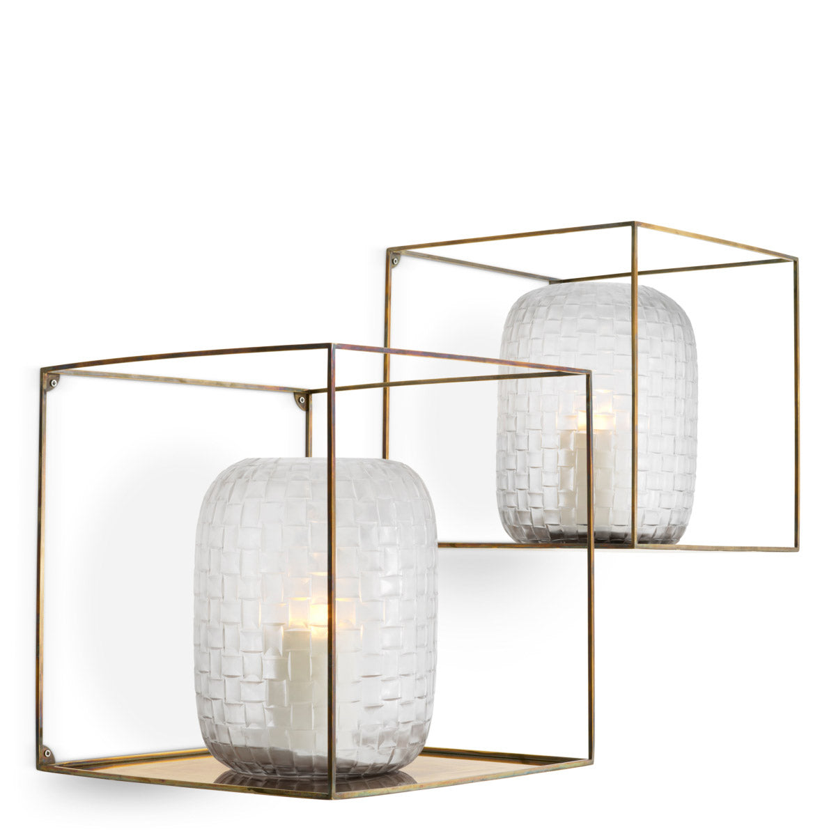 Eichholtz Wall Rack Deco square set of 2 finish. These square racks combine minimalist aesthetics with opulent charm, seamlessly blending...