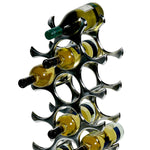 Eichholtz Wine Rack Alboran L Rack. Comprised of a sleek polished aluminium finish frame, it showcases a contemporary design and