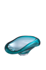 Turquoise Handblown Glass Bowl Darius